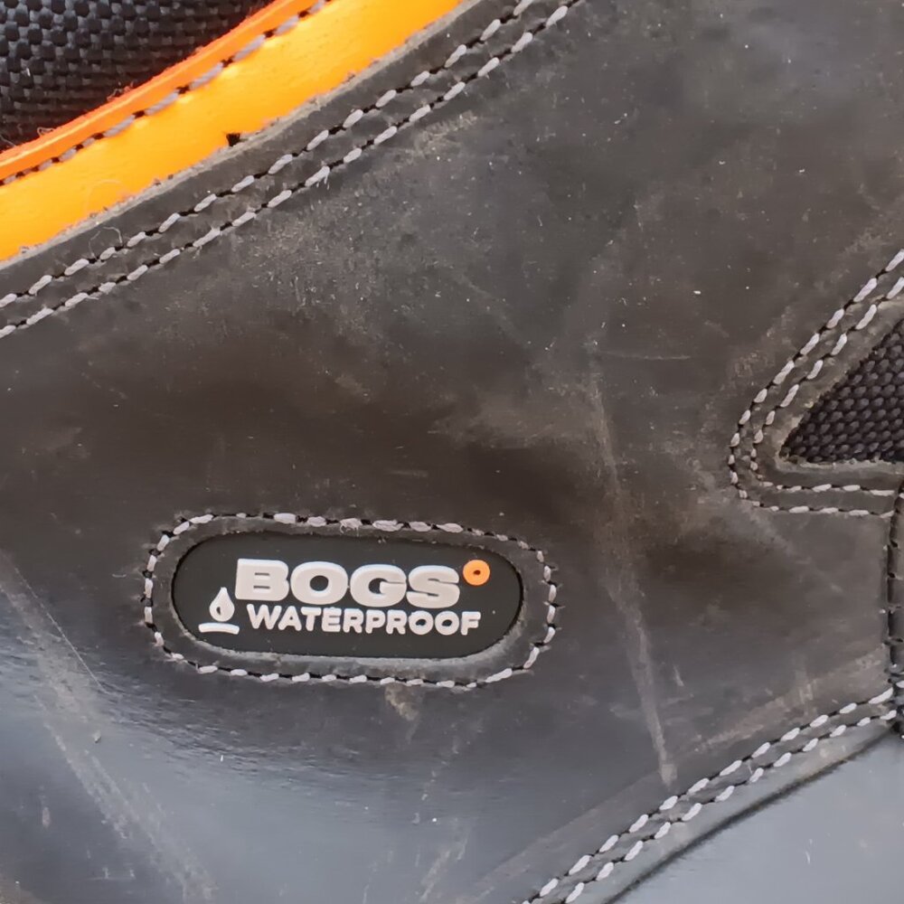 Bogs Bedrock Shell 8" Comp Black Leather Toe Boots Mens Waterproof Size 15 - Picture 3 of 6
